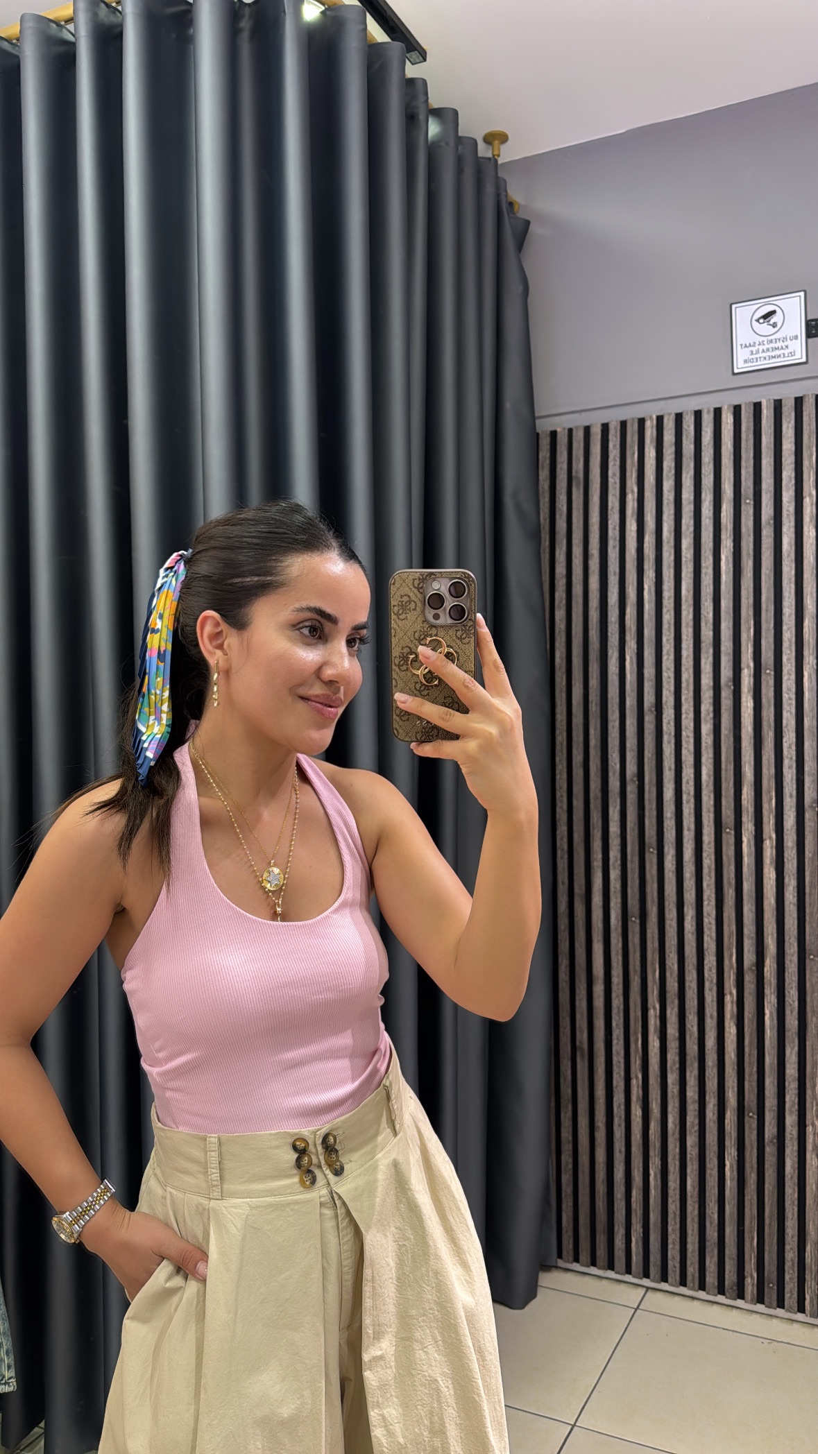 Pembe Boyundan Askılı Fitili Buluz 